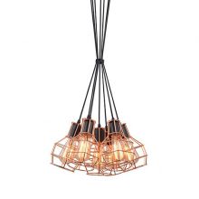Carron 7 lampa wisząca 7x60W E27 230V miedziana